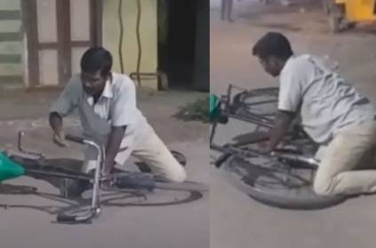 this is what Madurai drunken youth did after he fell down from cycle
