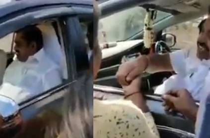 TN CM Edappadi Palaniswami stops his car for road side kids