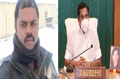 tn cm eps orders rs 20 lakh for martyred jawan palani
