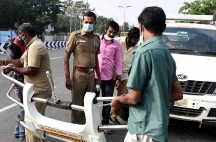 TN Police catches car with extra bumper guards and fine crosses lakhs