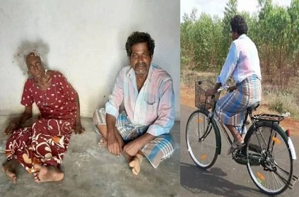 Trichy man traveled in cycle 120 km for take care his mother