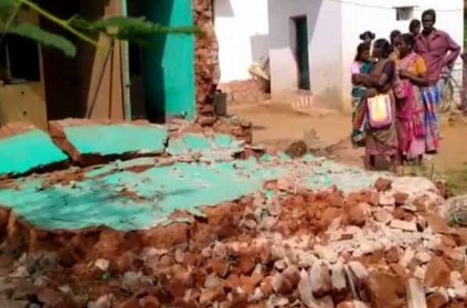 Two babies dies for mud wall fallen near Melur in Madurai