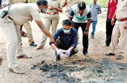 Unknown Person\'s body was burned down near Theni, Details