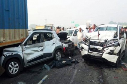 Valajapettai Accident 1 Dead In 9 Vehicle Collision