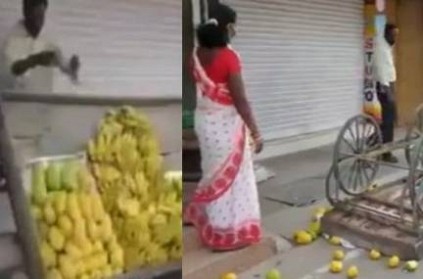 vaniyambadi officer transferred for toppling vendors fruit cart