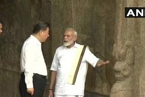 வேஷ்டி சட்டையில் மோடி | Video: Dhoti Clad Modi Welcomes Xi JinPing at Chennai's Mamallapuram!