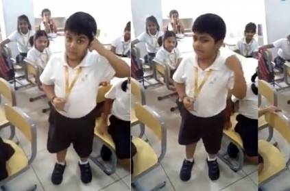 Video : School boy singing J.P.Chandrababu song, will melt your heart