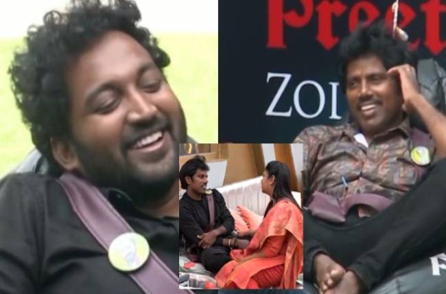 Vikraman and amudhavanan funny conversation on janany elimination -   - Time News