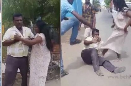 Virudhunagar woman beating a pervert man video goes viral