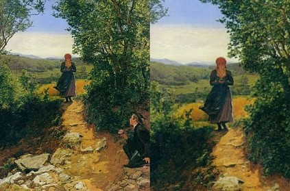 160 year old painting viral on social media by time travel theory