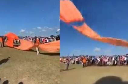 3 yr old Taiwan girl child caught in kite and swept high