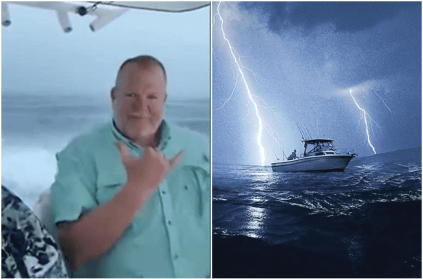 7 Rescued After Boat Struck by Lightning video goes viral