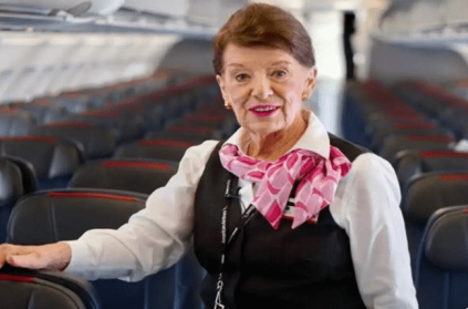 86 year old woman working for 65 years world oldest flight attendant