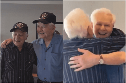 96 Year Old Army Veteran Reunites With Best Friend After 75 Years