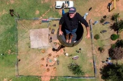 A record 78-day stay in a barrel mounted on an 82-foot high pole