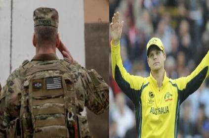 American soldier looks like australian cricketer Steve Smith