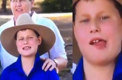 australia kid eats flies in tv live show interview video viral