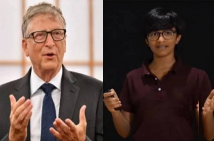billgates greets 13 year old from mumbai for a champion