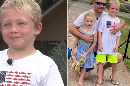 Brave young boy swam the shore to get for his family