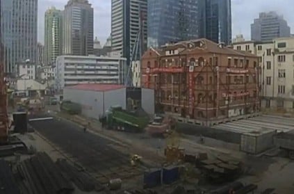 china shanghai century old 3800 tonne building move from location