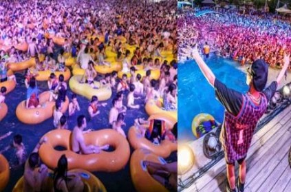China Thousands Without Masks Party At Wuhan Water Park