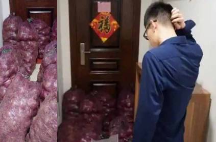 chinese girl sends 1000 kilo onion to her ex boyfriend home