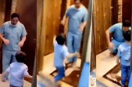 Coronavirus: Video of Saudi doctor in tears for not hugging his child