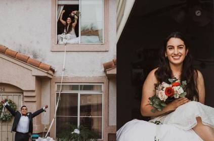couple ties knot while bride was corona positive won hearts