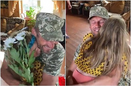 Daddy Came Home Ukraine Soldier reunited with his daughter