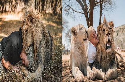 dean schneider lives in african jungle with lions