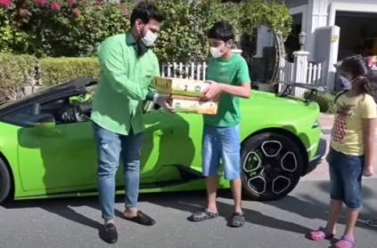Dubai Supermarket is delivering mangoes in Lamborghini