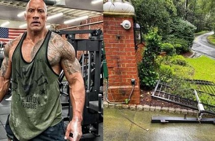 Dwayne The Rock Johnson reveals he ripped the front gate off his house