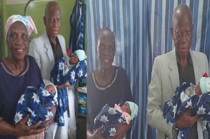 Elderly couples from Nigeria have twin children
