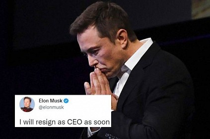 Elon Musk tweet about he resign from Twitter CEO post
