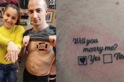 england boyfriend express his love to his girl by tattoo