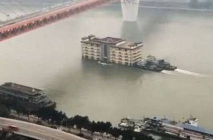floating restaurant in china Yangtze River bizarre video