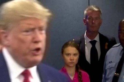 Greta Thunberg crossing paths with Trump at UN video goes viral