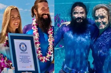 Guinness World Record Viral Couple longest underwater kiss