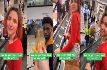 how to get free food at the mall video goes viral