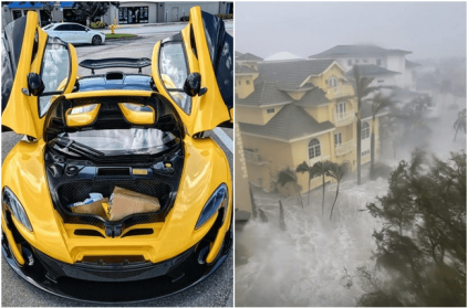 Hurricane Ian Brand New 1 Million USD McLaren Washed Away