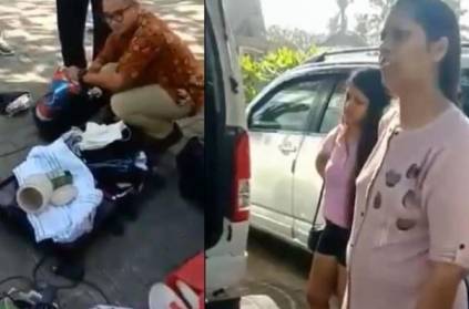 indian family caught after stealing things in resort, video