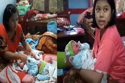 indonesia tasikmalaya woman delivers baby within 1hr pregnancy
