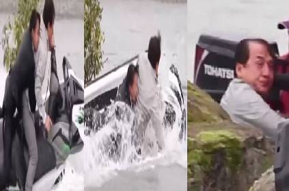 jackie chan almost drowned on set while filming stunt scenes vanguard