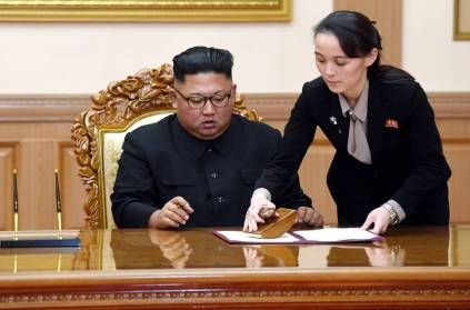Kim Yo-jong sister of the North Korean president warning us