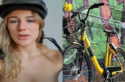 london young woman cycles naked raise money for charity