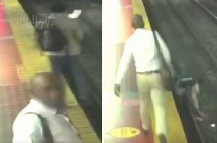 Man distracted by phone falls onto train tracks in Argentina