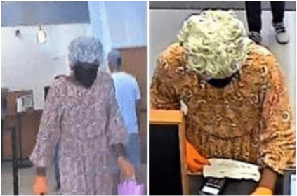 Man dressed as elderly woman robs bank in US
