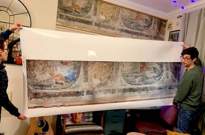 Man finds 400 yr old painting while renovate house kitchen