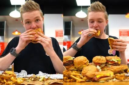 man finishes entire restaurant menu in an hour for charity