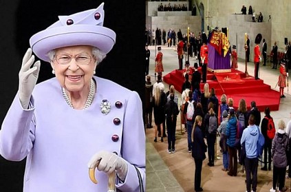 Man queueing to see queen elizabeth create offence